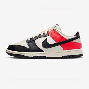 Nike Low Dunks SE Bright Crimson/Pale Ivory/Black